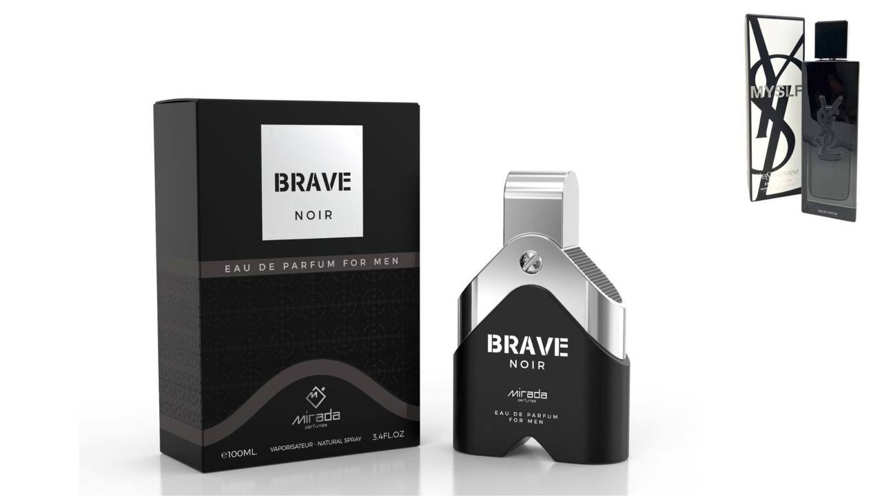 Brave Noir (Pour Homme) - 100ML Edp by Mirada 3.4oz