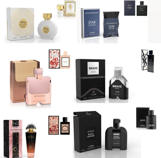 Set mixto de 6 perfumes