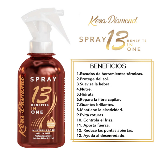 KERA DIAMOND SPRAY 13 BENEFICIOS EN UNO